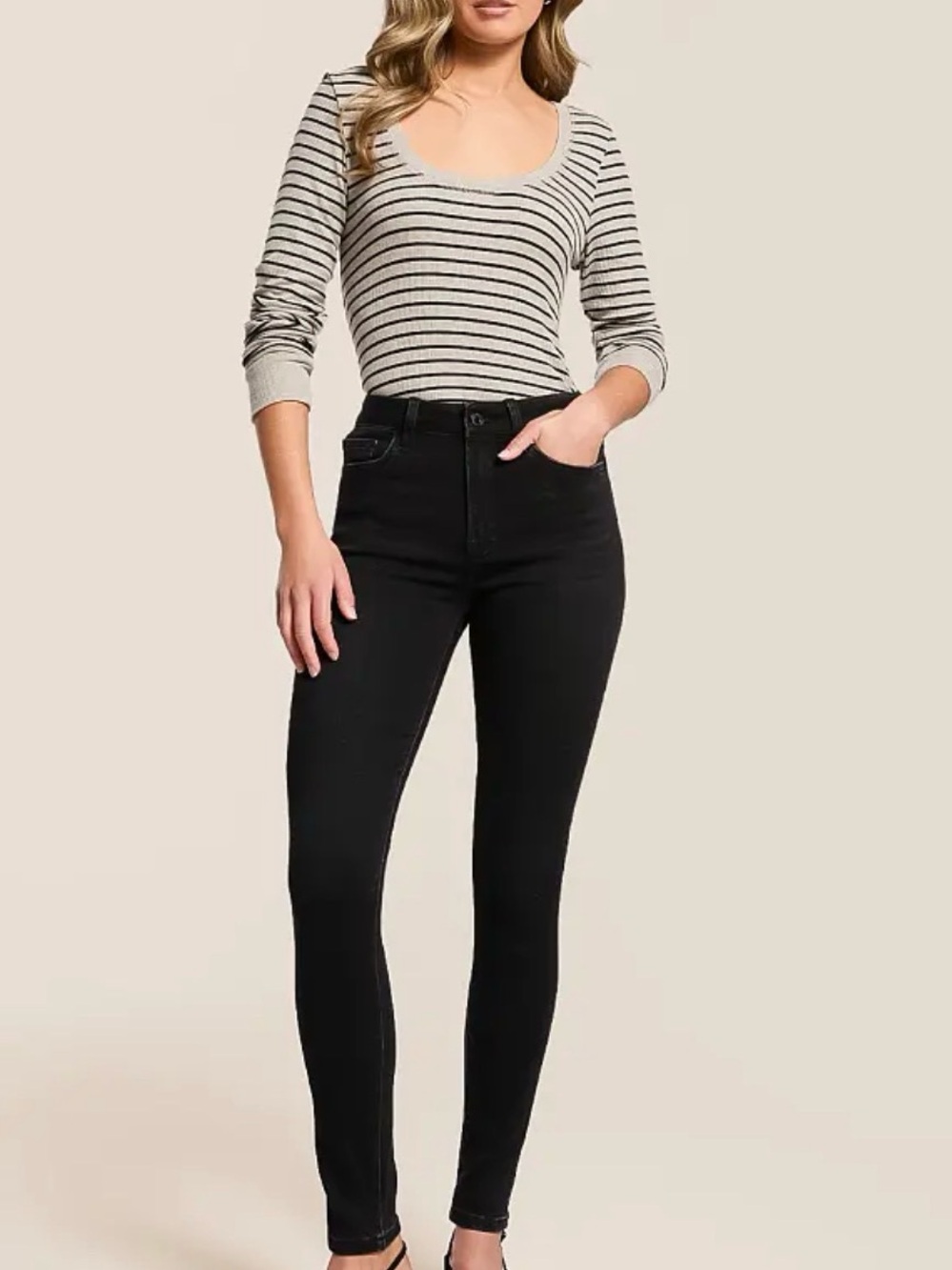 Flying Monkey Black High-Rise Skinny Jeans